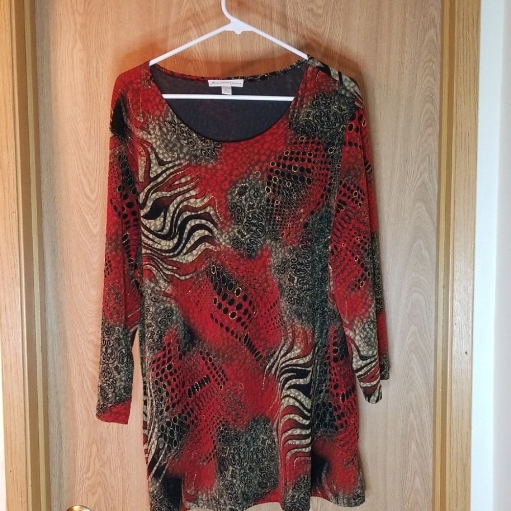 JM Collection multicolored shirt